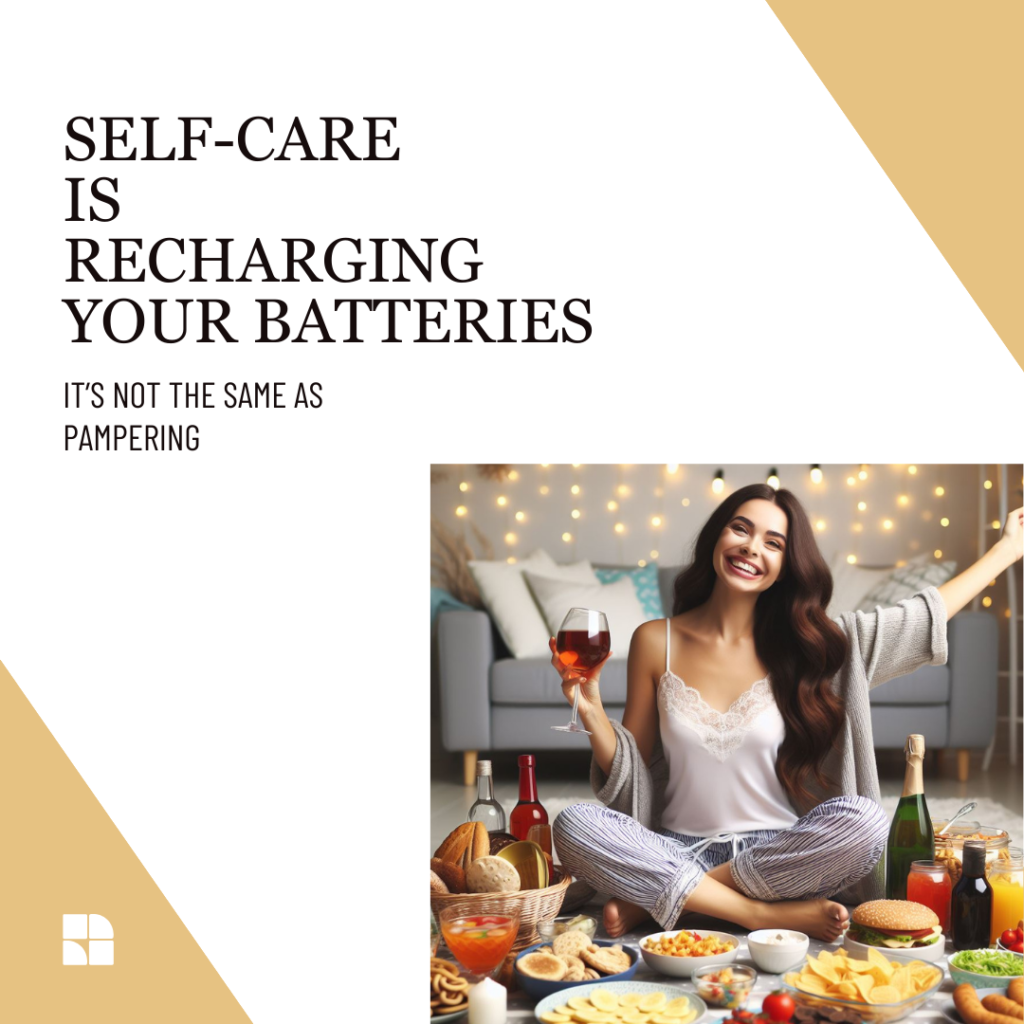 self-care is recharging your batteries